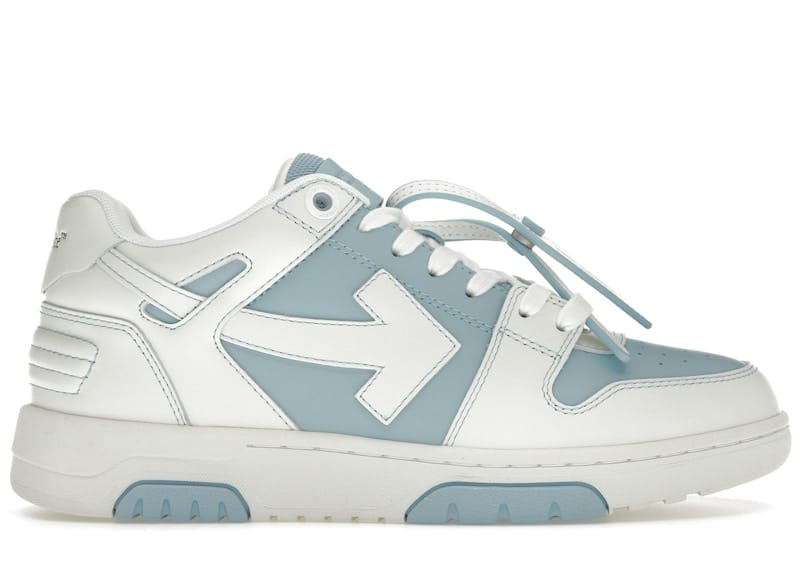 OFF-WHITE Out Of Office OOO Low Tops Light Blue White