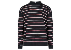 LOEWE Polo Cotton Sweater Black/Red/White