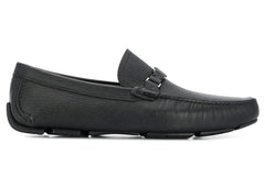Ferragamo Vara Buckle Driving Shoes Black
