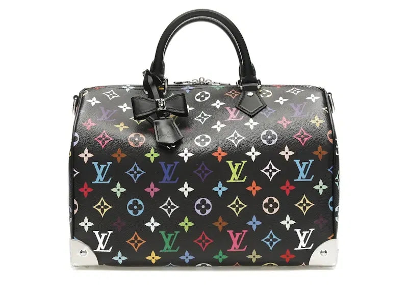 Louis Vuitton x Takashi Murakami Speedy Soft 30 Black Multicolored