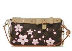 Louis Vuitton x Takashi Murakami Cherry Blossom Pochette Accessoires Sakura Brown