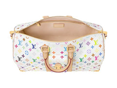 Louis Vuitton x Takashi Murakami Keepall Bandouliere 45 White Multicolored