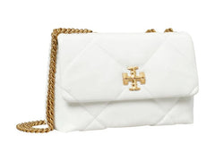Tory Burch Kira Diamond Quilt Small Convertible Shoulder Bag Blanc