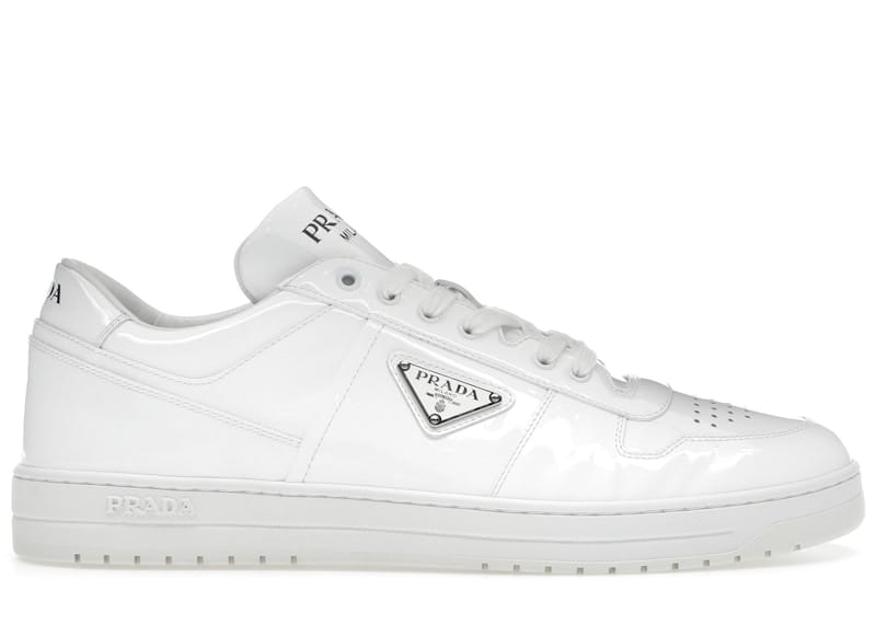 Prada Downtown Low Top Sneakers Leather White