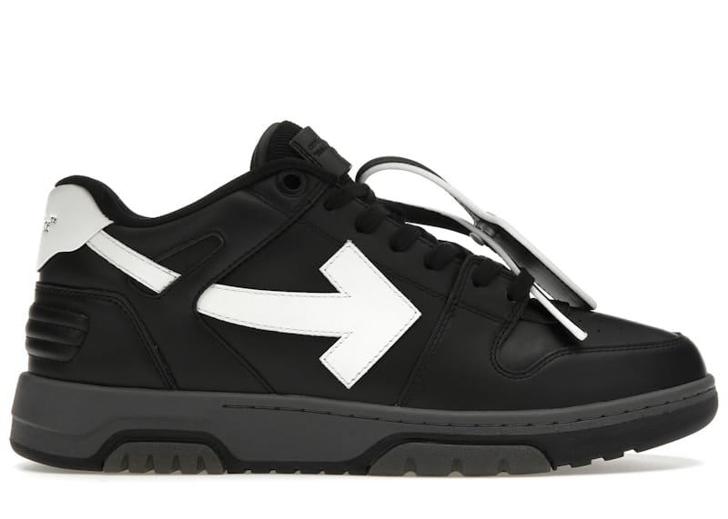 OFF-WHITE Out Of Office OOO Low Tops Black Grey White FW23