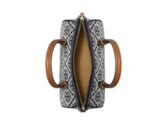 Tory Burch T Monogram Mini Barrel Bag Navy