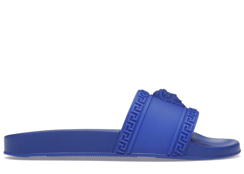 Versace Palazzo Medusa Pool Slide Royal Blue