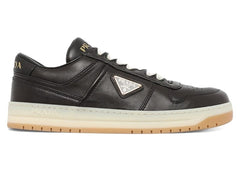 Prada Downtown Leather Low Top Sneakers Black Gum (Women's)
