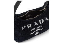 Prada Re-Edition 2000 Terry Mini Bag Black/White