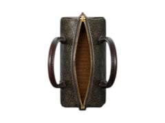 Tory Burch T Monogram Coated Canvas Mini Barrel Bag French Press