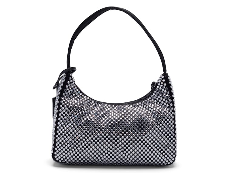 Prada Re-Edition 2000 Crystal Mini Bag Black