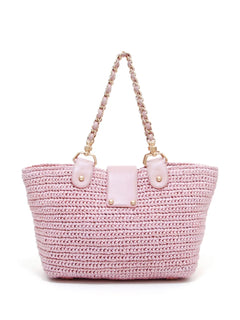 2005 CC raffia tote bag