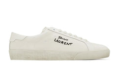 Saint Laurent Court Classic SL/06 Low Distressed Cream (Women's)