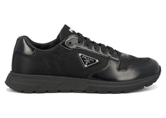 Prada PRAX 01 Sneakers Re-Nylon Brushed Leather Black
