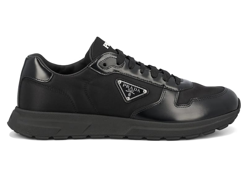 Prada PRAX 01 Sneakers Re-Nylon Brushed Leather Black