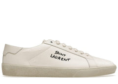 Saint Laurent Court Classic SL/06 Low Distressed Cream