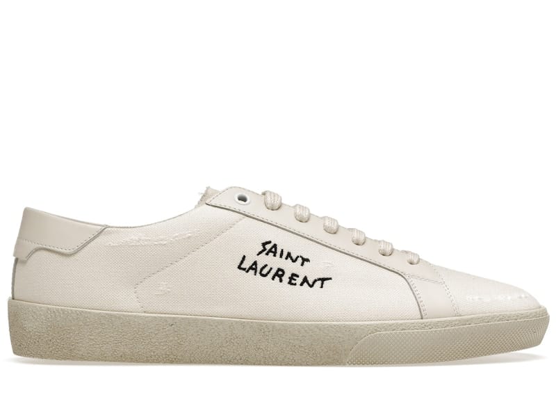 Saint Laurent Court Classic SL/06 Low Distressed Cream