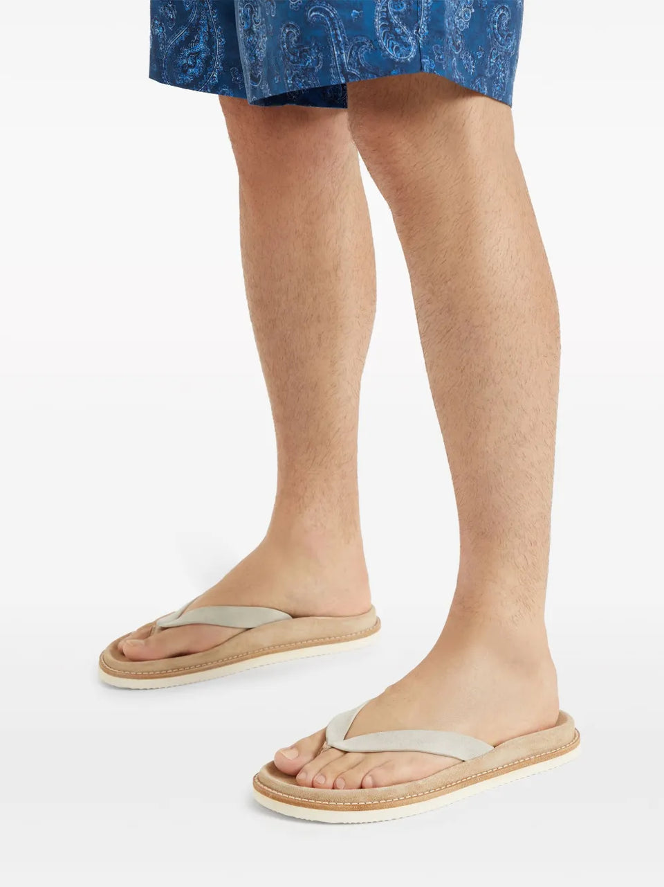 Brunello Cucinelli Mens Slippers In Sand
