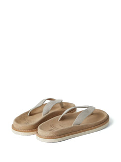 Brunello Cucinelli Mens Slippers In Sand
