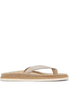 Brunello Cucinelli Mens Slippers In Sand