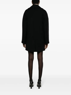 double-breasted caban coat