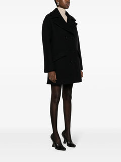 double-breasted caban coat