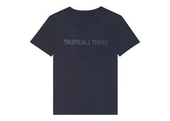 Saint Laurent Reverse Logo T-Shirt Navy