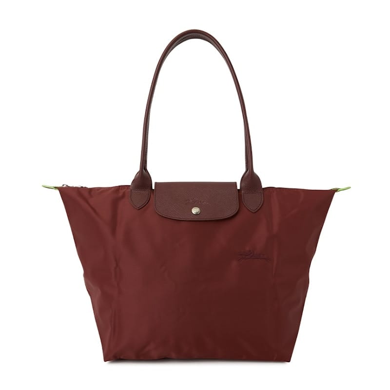 Longchamp Le Pliage Green L Shoulder Bag Wine