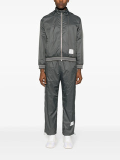 logo-patch sheer-ripstop track pants