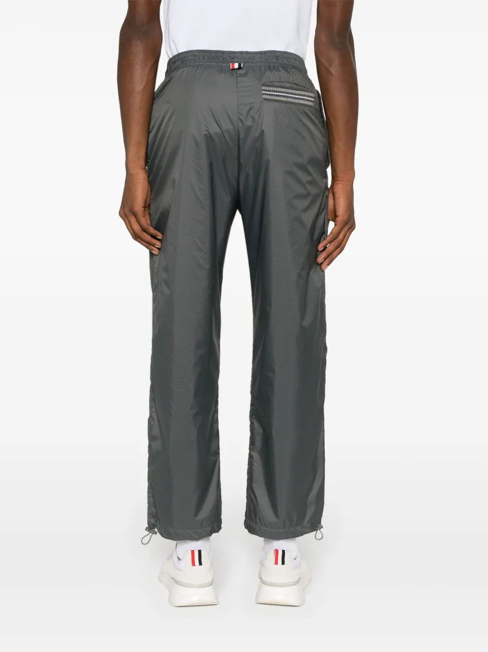 logo-patch sheer-ripstop track pants