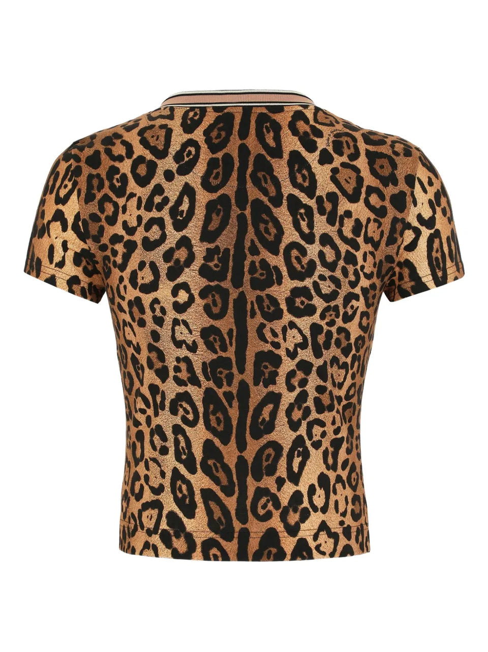 leopard-print crew-neck T-Shirt
