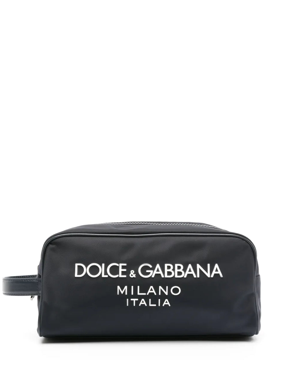 logo-lettering wash bag