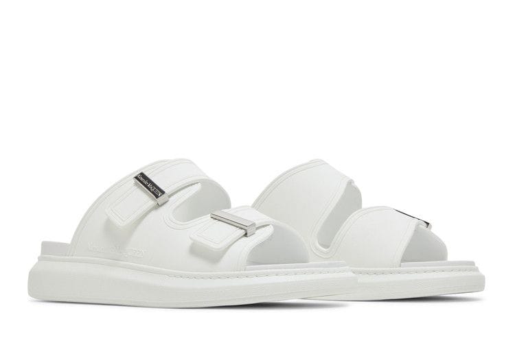 Alexander McQueen Hybrid Double Buckle Sandal New Ivory
