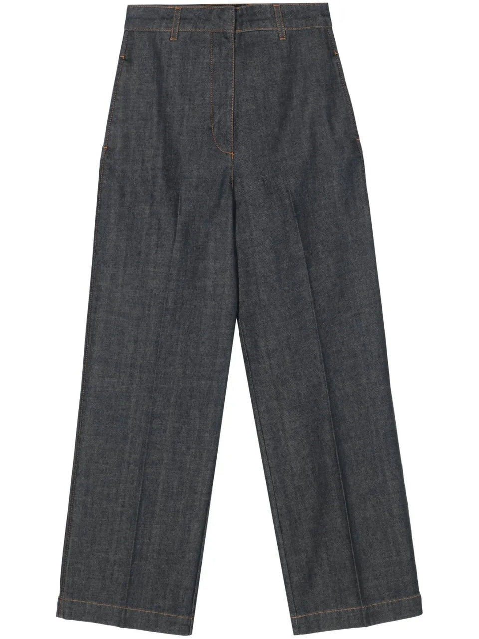 high-rise wide-leg jeans