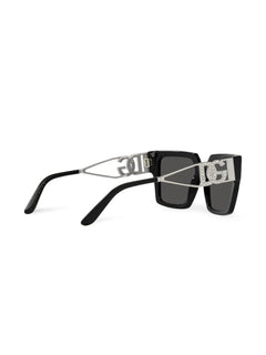 crystal-embellished square-frame sunglasses