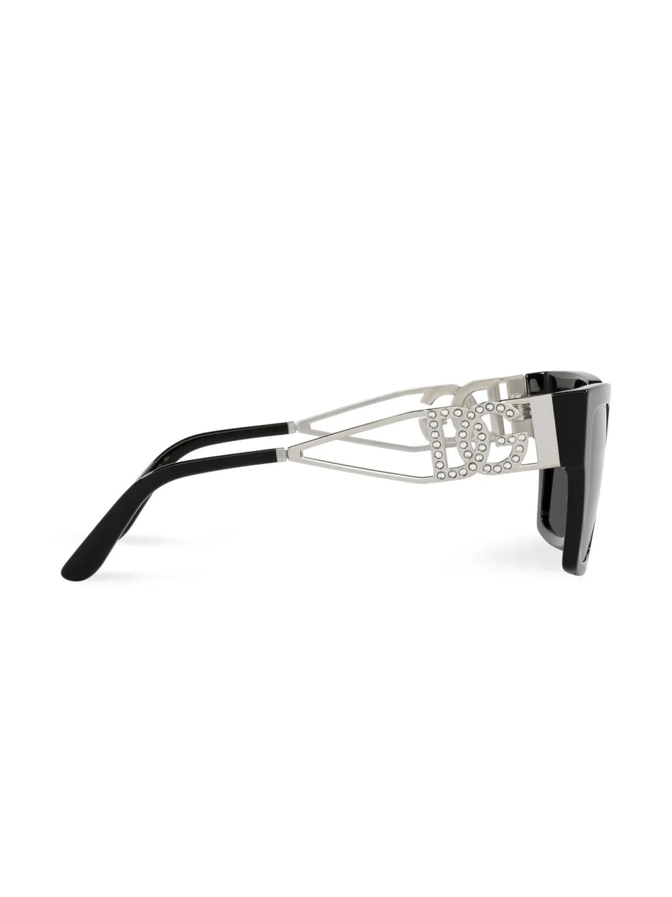 crystal-embellished square-frame sunglasses