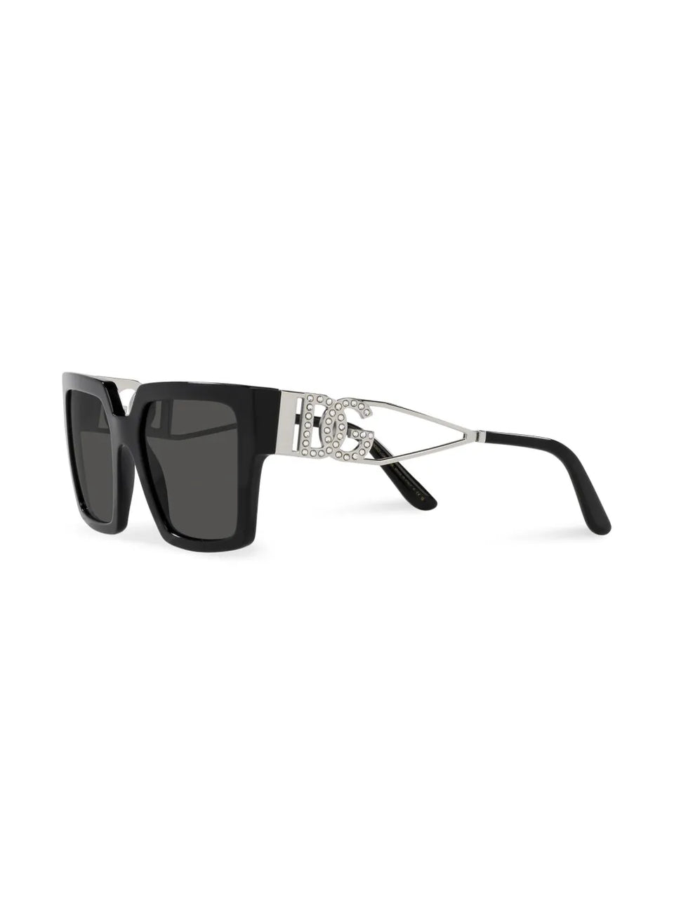 crystal-embellished square-frame sunglasses