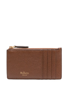 zipped leather coin pouch