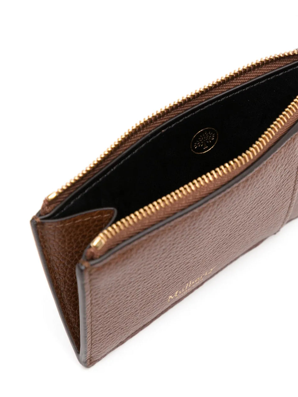 zipped leather coin pouch