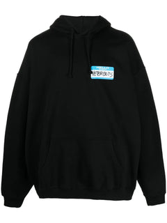 Name-tag printed Hoodie