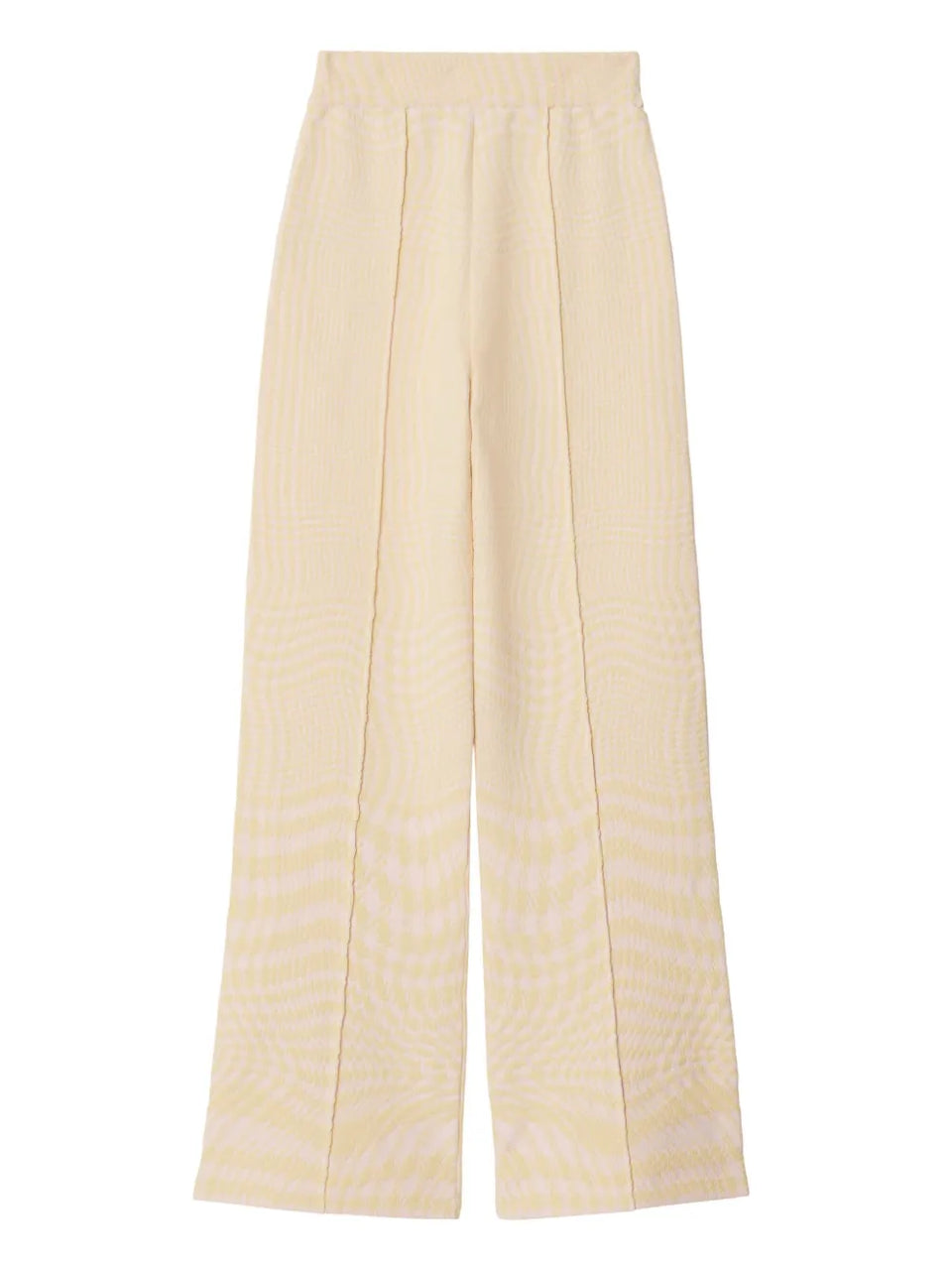 houndstooth-jacquard wool-blend trousers
