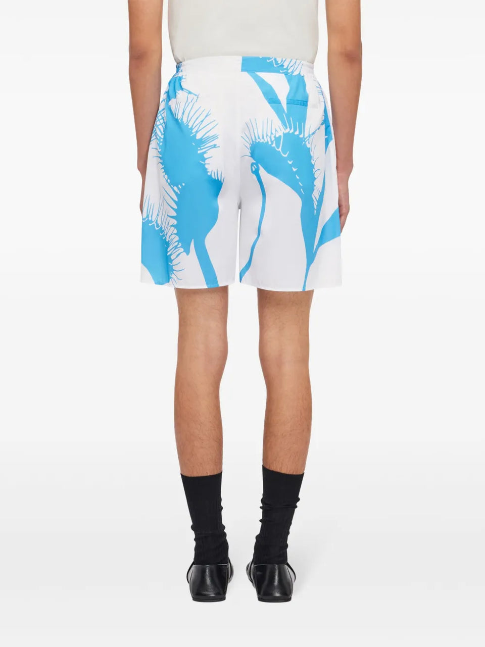 Venus-print cotton bermuda shorts