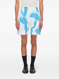 Venus-print cotton bermuda shorts
