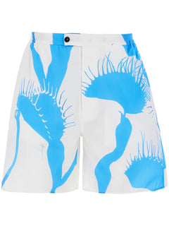 Venus-print cotton bermuda shorts