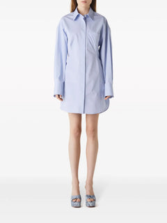 cotton-poplin shirt dress