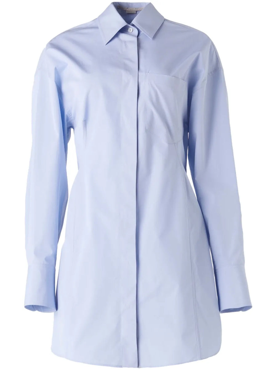cotton-poplin shirt dress