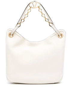 VLogo Moon leather tote bag