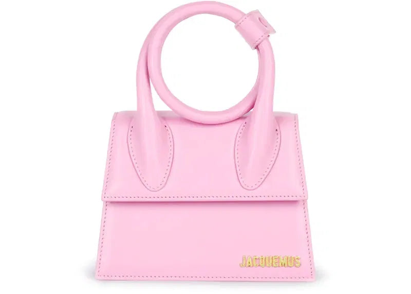 Jacquemus Le Chiquito Noued Coiled Handbag Light Pink