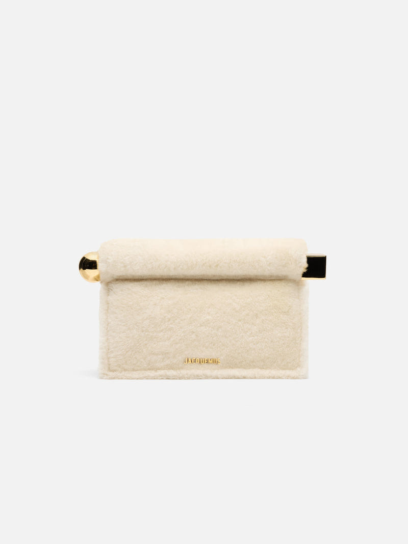 Jacquemus The Rond CarreClutch Take-Out Clutch Off-White