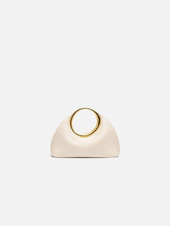 Jacquemus The Small Calino Nappa Leather Handbag Light Ivory